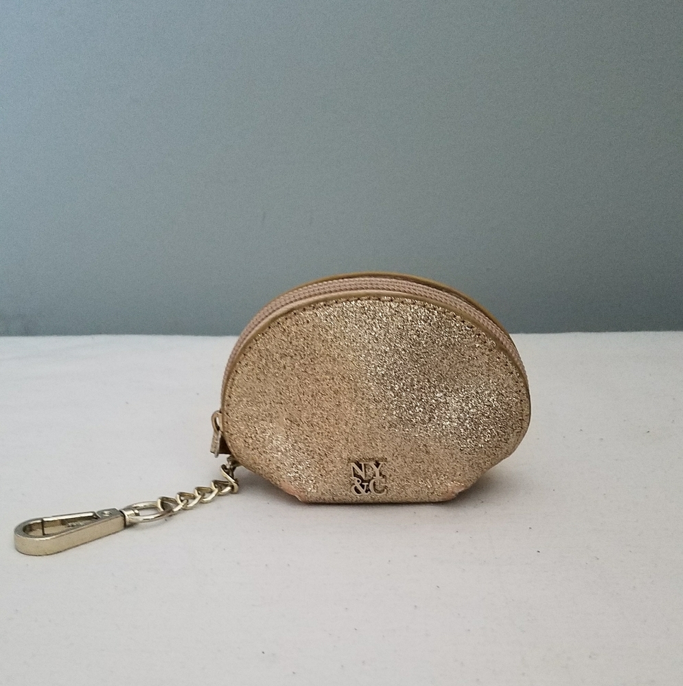 Gold Clam Key Coin Purse